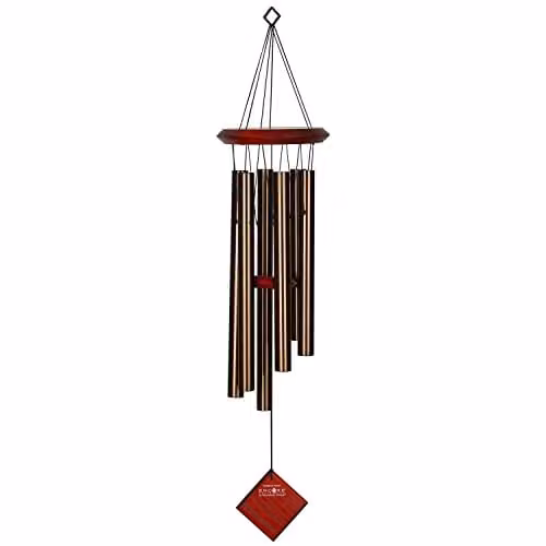 Woodstock Chimes Chimes of Pluto Windchime in Bronze Finish, H: 68.58 cm
