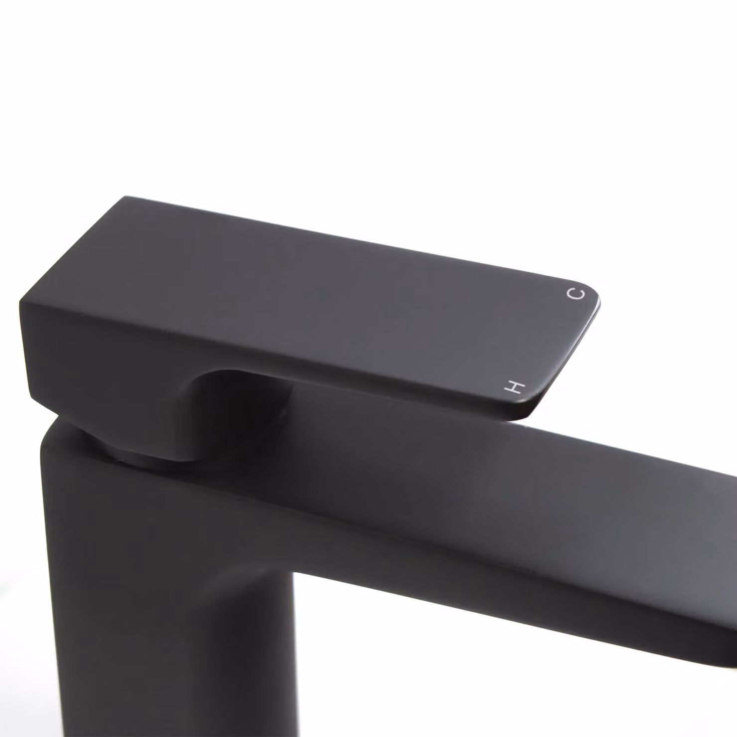 Nes Home Matte Black Modern Single Lever Countertop Basin Tap – 5