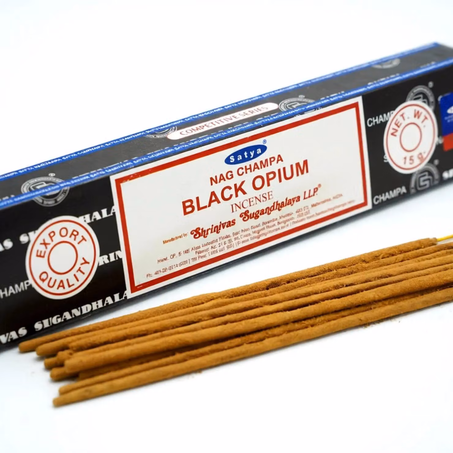 KDMD Satya Black Opium Incense Sticks, 15g, Black and Brown – 4