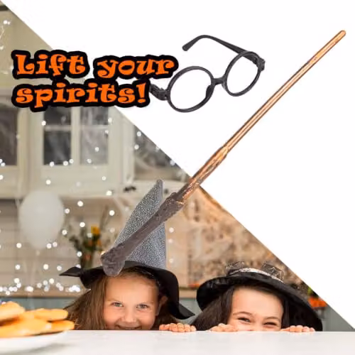 VFM e-Store Multicolour Halloween Wizard Wand and Spectacles Dress Up Set – 5