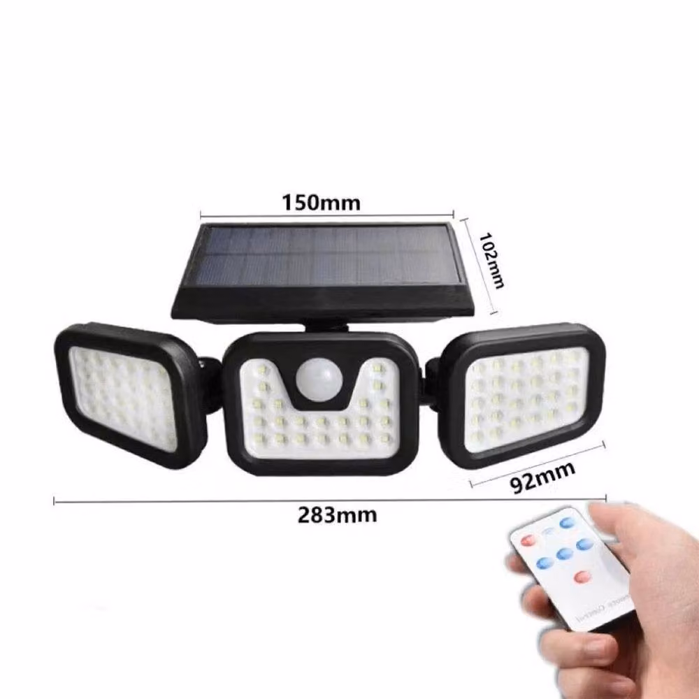 Kelvenix Pack of 1 Solar LED Motion Sensor Outdoor Security Floodlight in Black – 2