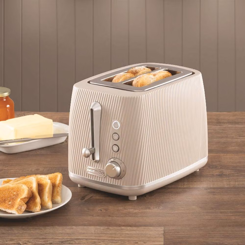 Daewoo Cascade 2-Slice Toaster in Beige – 2