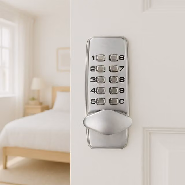 Lifeideas Mechanical Password Door Lock in Silver