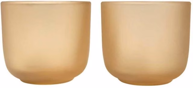 Seasons Beige Borosilicate Glass Espresso Cup, 200ml, Pack of 2