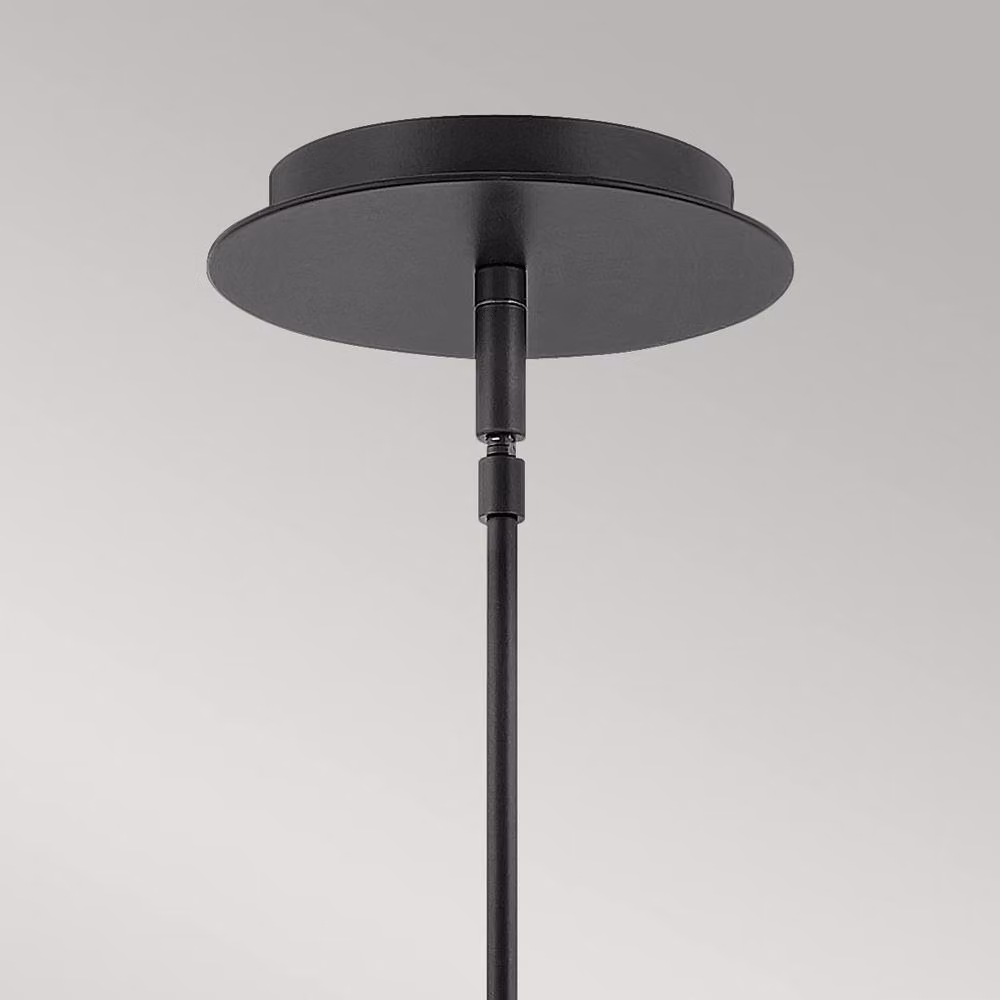 Netlighting Dax Integrated LED Suspended Cylinder Pendant Ceiling Light in Black – 2