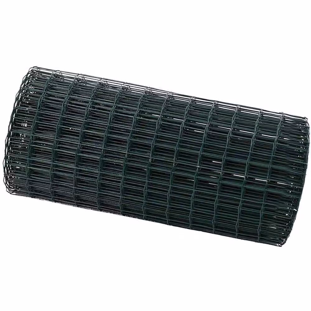 Berkfield Home Euro Fence Green PVC-Coated Steel Rectangular Fencing, H: 0.6 m x W: 25 m – 4
