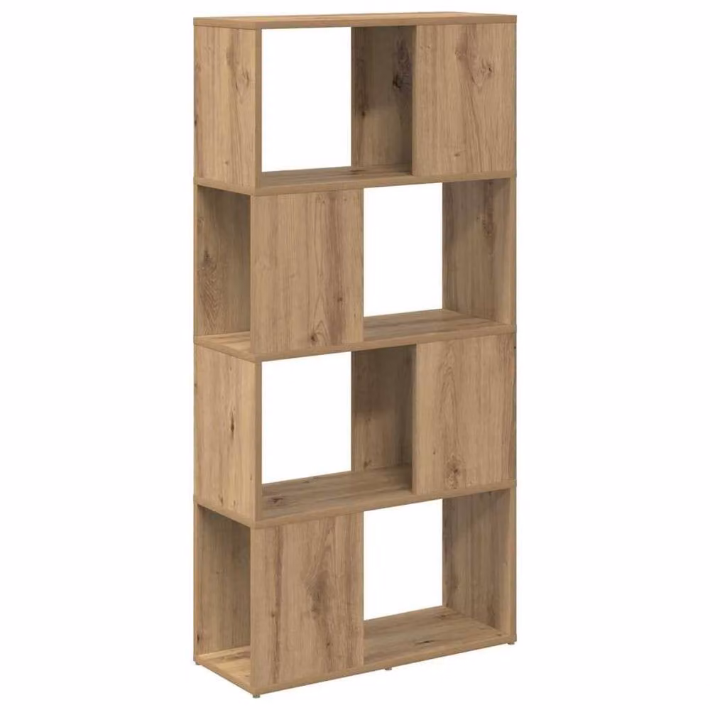 Berkfield Home Artisan Oak TV Stand in Brown, W/D/H: 124 x 60 x 24 cm – 1
