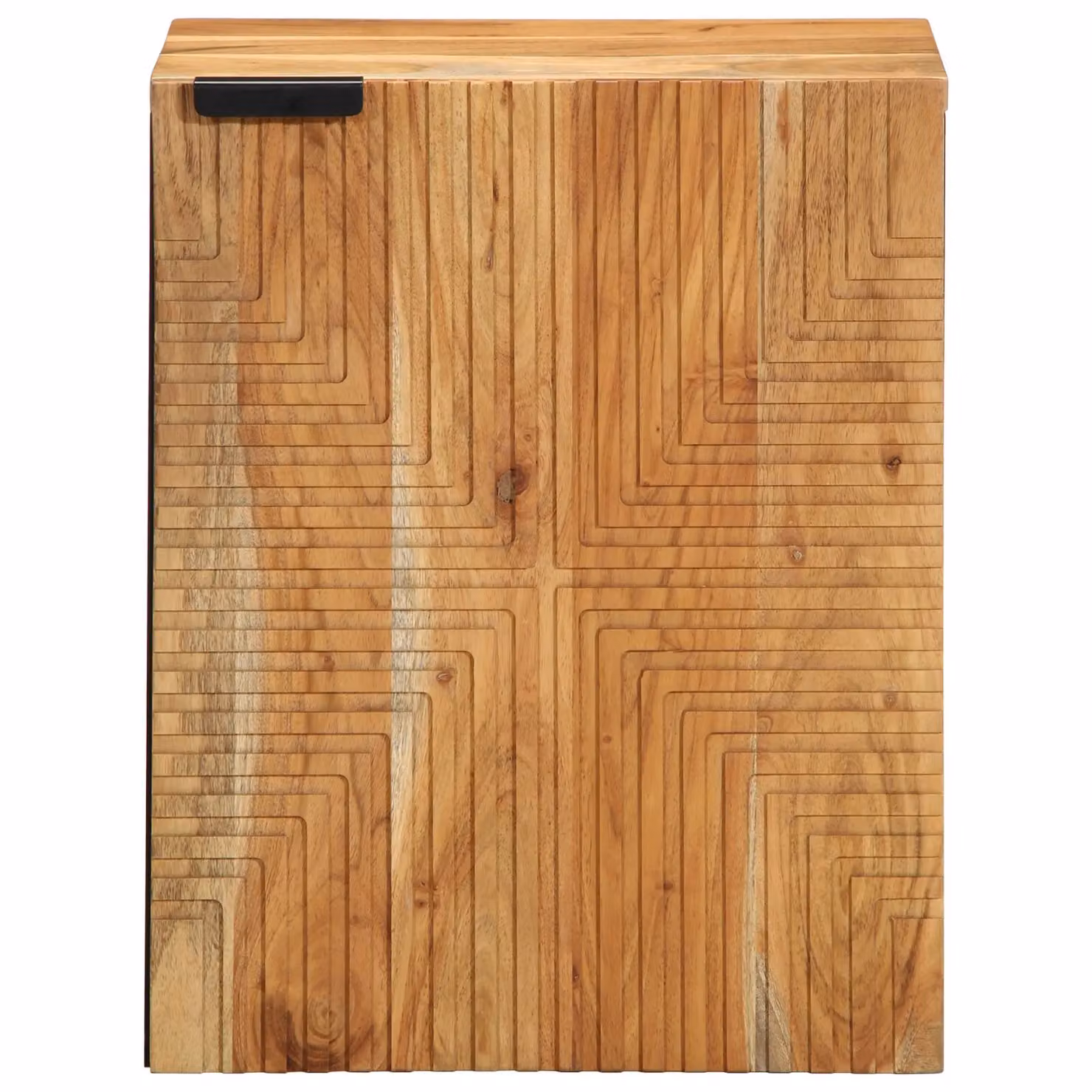 Berkfield Home Brown Acacia Wood Hanging Bathroom Cabinet with Hinged Doors, W: 38 cm, D: 33.5 cm, H: 48 cm – 3