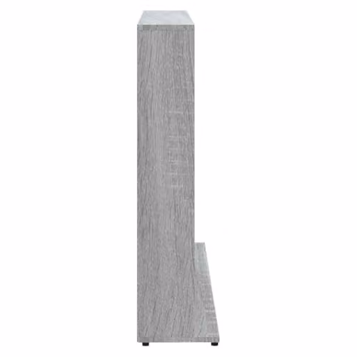 vidaXL Modern Grey CD Cabinet with Internal Shelves and Open Shelf, W/D/H: 102 x 23 x 89.5 cm – 3