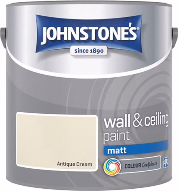 Johnstone's Matt Water Based Dispersion Paint in Beige, 2.5L – 3