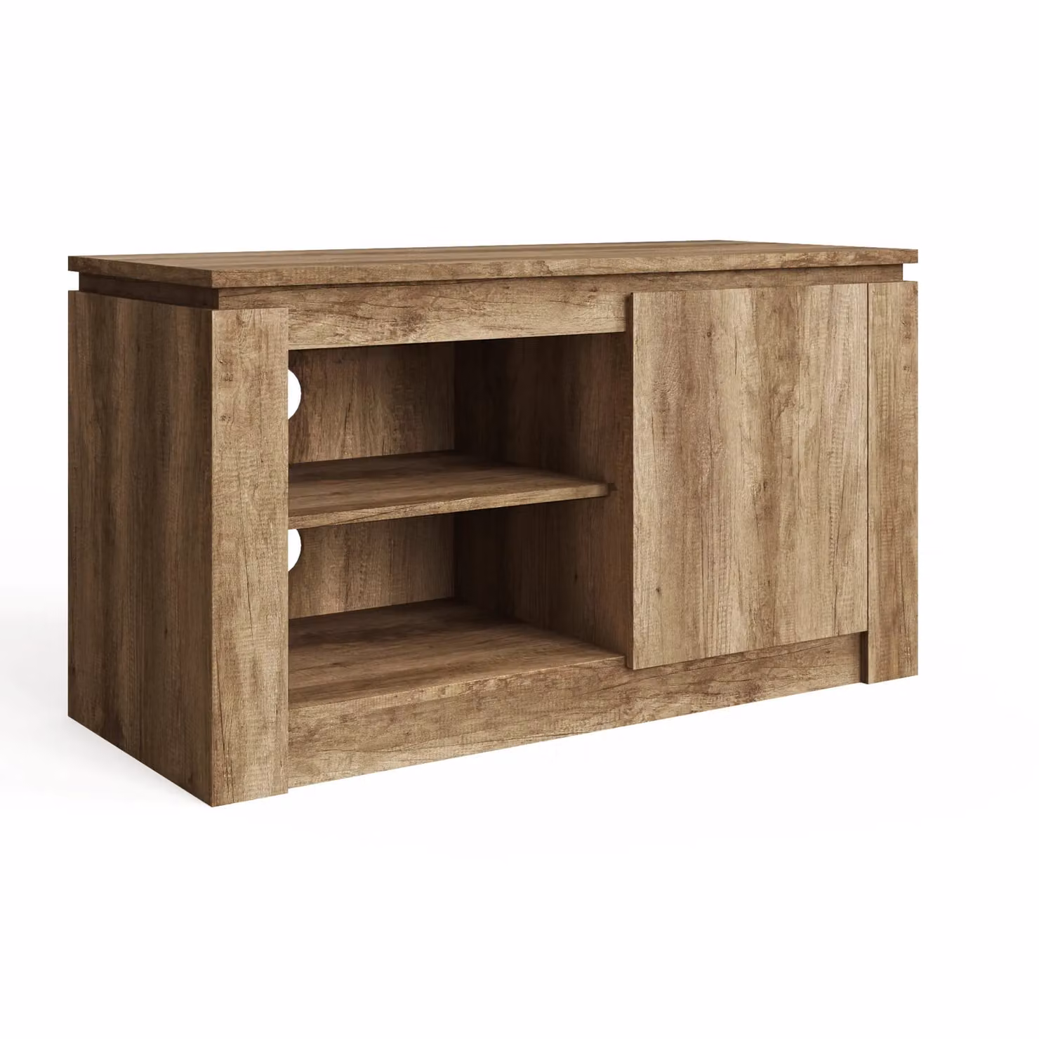 GFW Canyon Compact 1 Door TV Cabinet in Brown Wood – 3