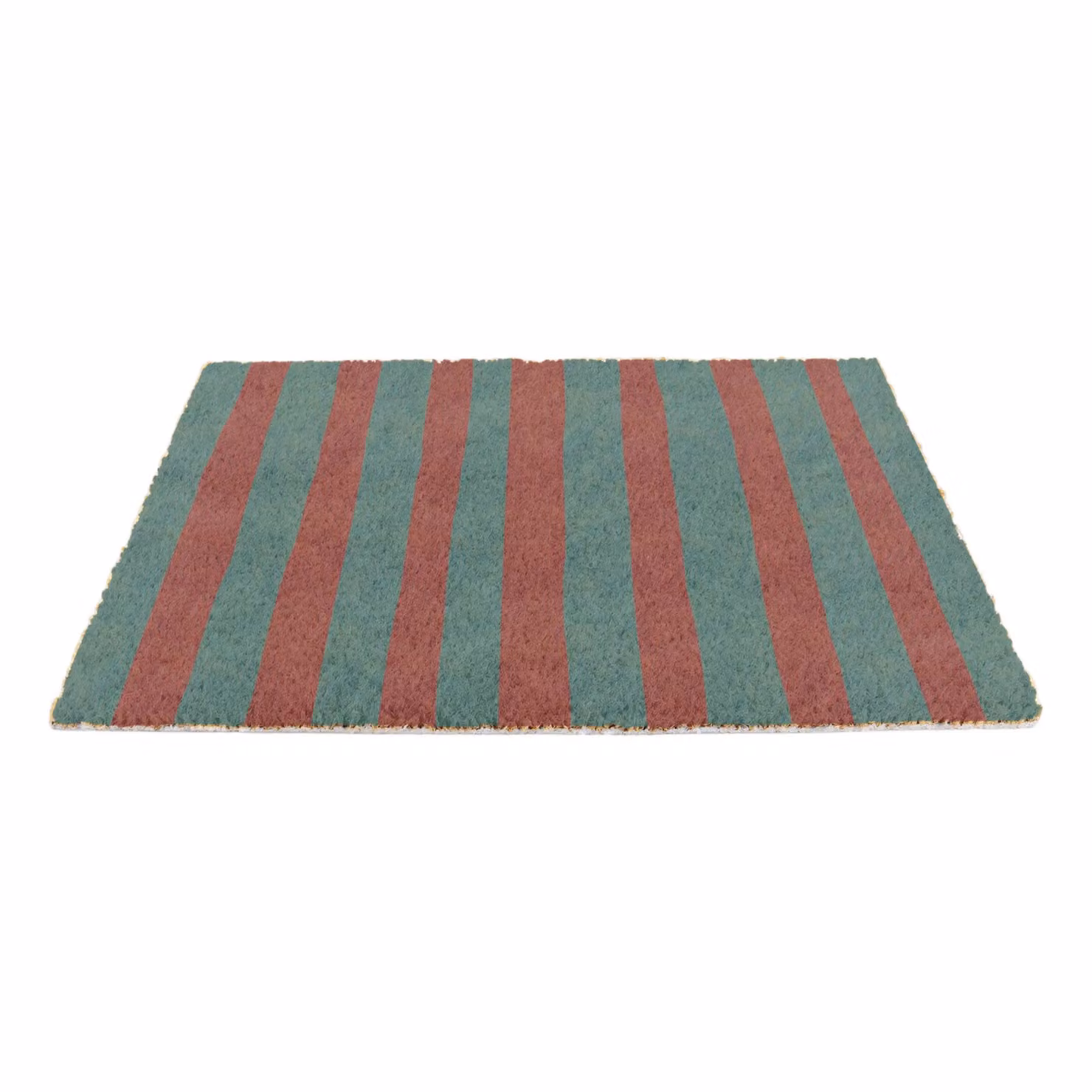 Artsy Mats Pink and Blue Wiggly Stripes Coir Doormat, Brown, W: 60 cm, D: 40 cm – 3