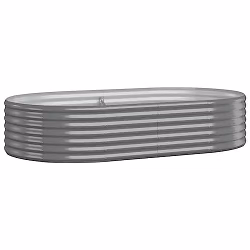 vidaXL Grey Steel Raised Garden Bed, W/D/H: 175 x 100 x 36 cm – 1