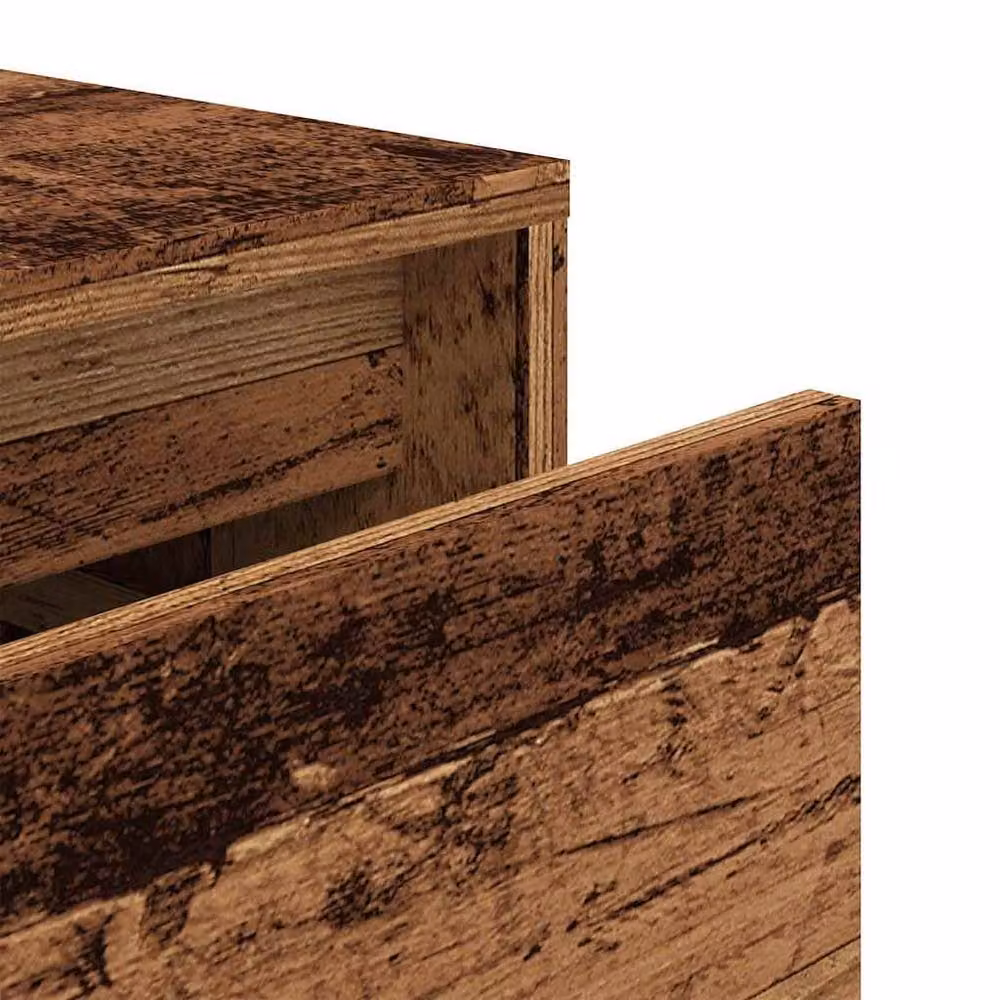 Berkfield Home Stylish Box Drawer in Brown Old Wood, W/D/H: 40.5 x 40 x 40 cm – 3