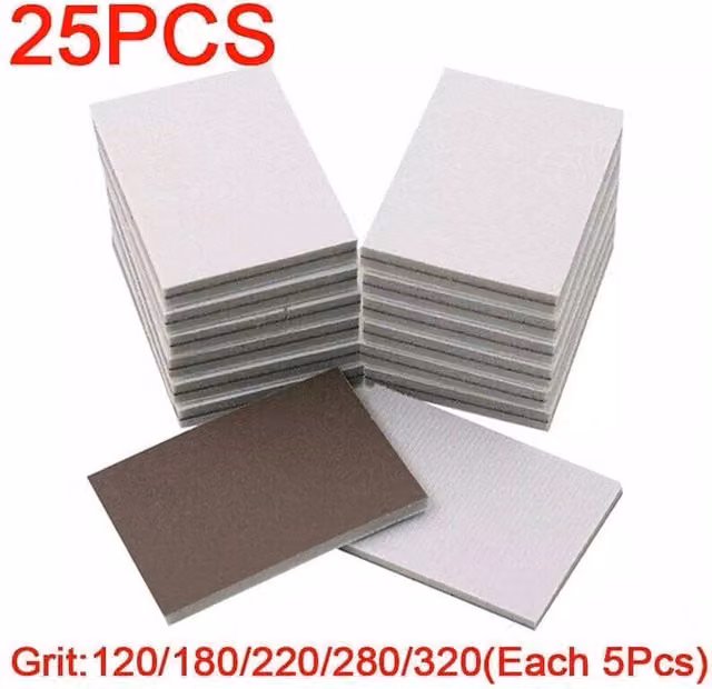 SPETLEK 25X Brown Wet and Dry Sanding Sponge Block Foam, W: 520 mm – 1