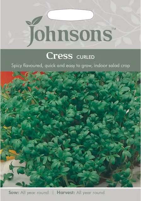 Johnsons Curled Cress Herb Seeds