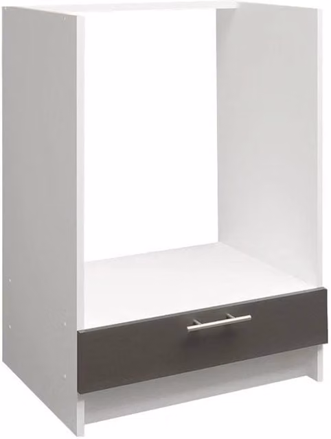 SPETLEK Modern White Matt MDF Kitchen Appliance Housing Unit, W/D/H: 60 x 60 x 60 cm