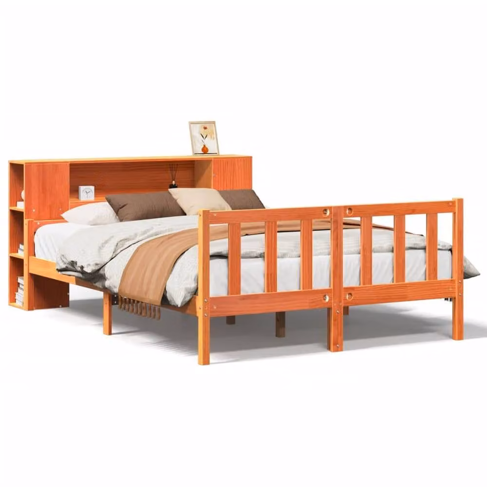 Berkfield Home Sonoma Oak Small Single Wood Bed Frame in Brown – 2