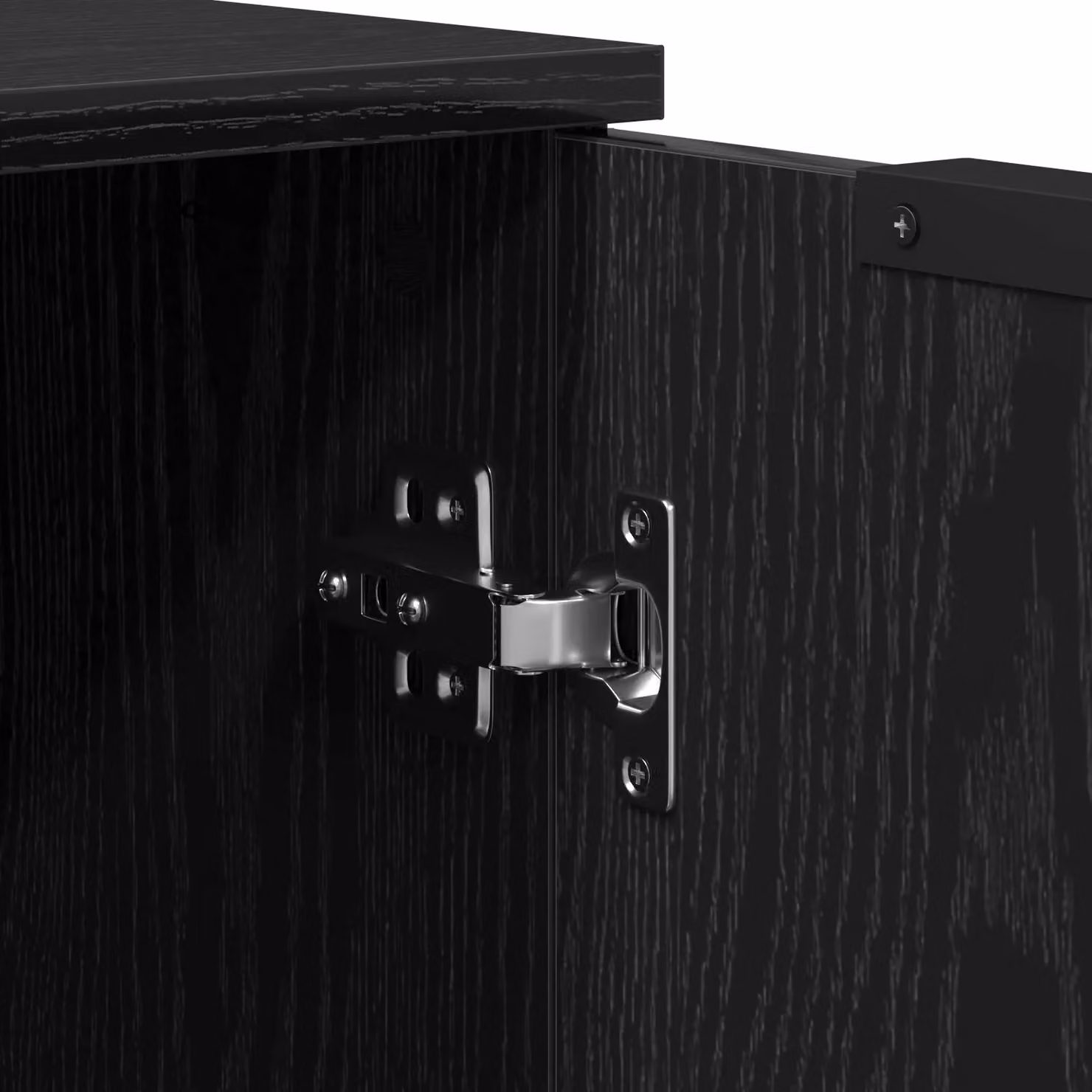 Berkfield Home 3-Piece Modern Sideboard Set in Black Oak Matt Engineered Wood – 4