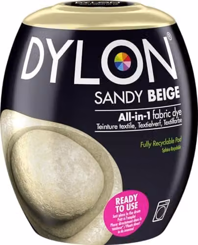 Dylon Fabric Dye Pods for Clothes and Soft Furnishings, 350g, Beige – 1