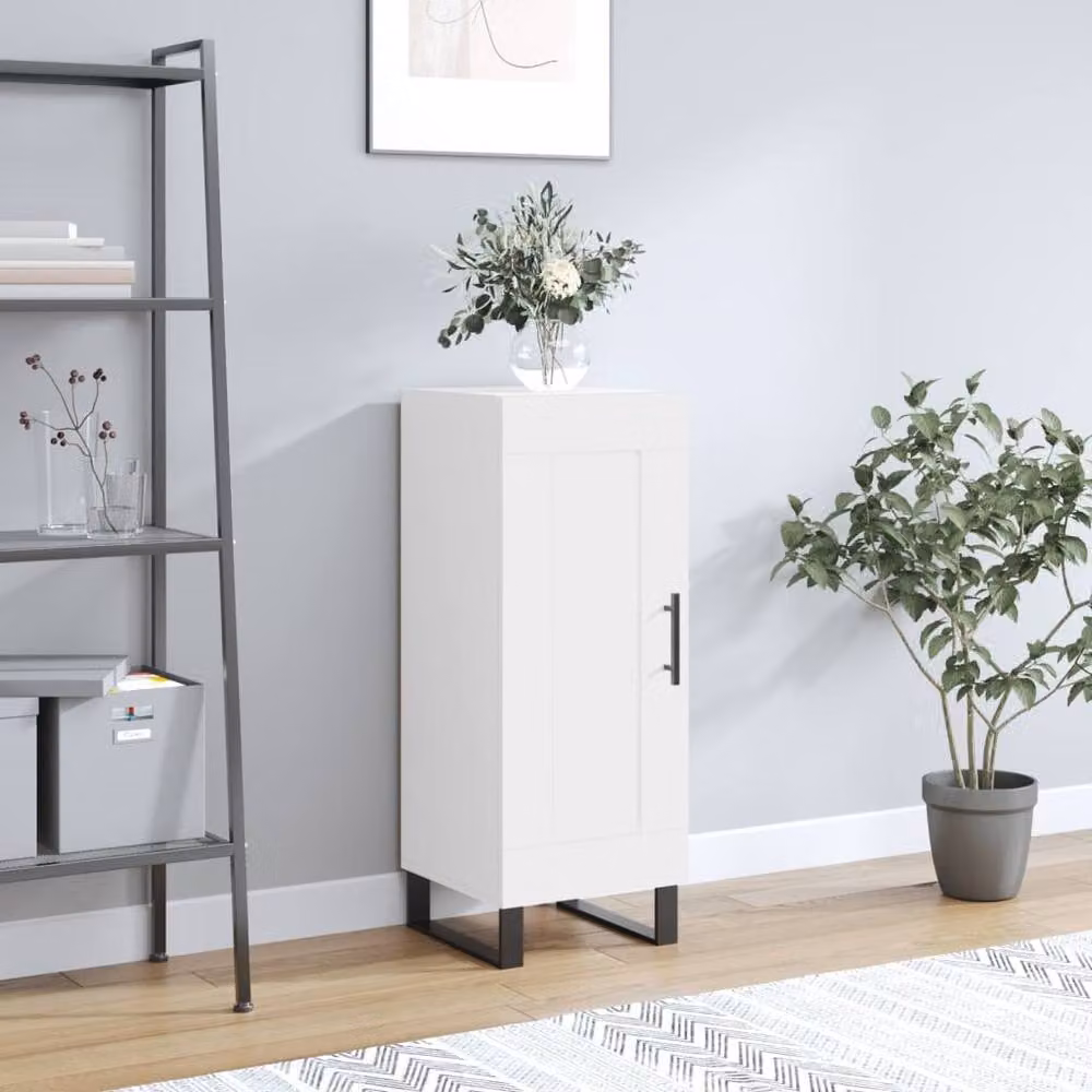 Berkfield Home Modern White Sideboard, W/D/H: 34 x 34 x 90 cm – 2