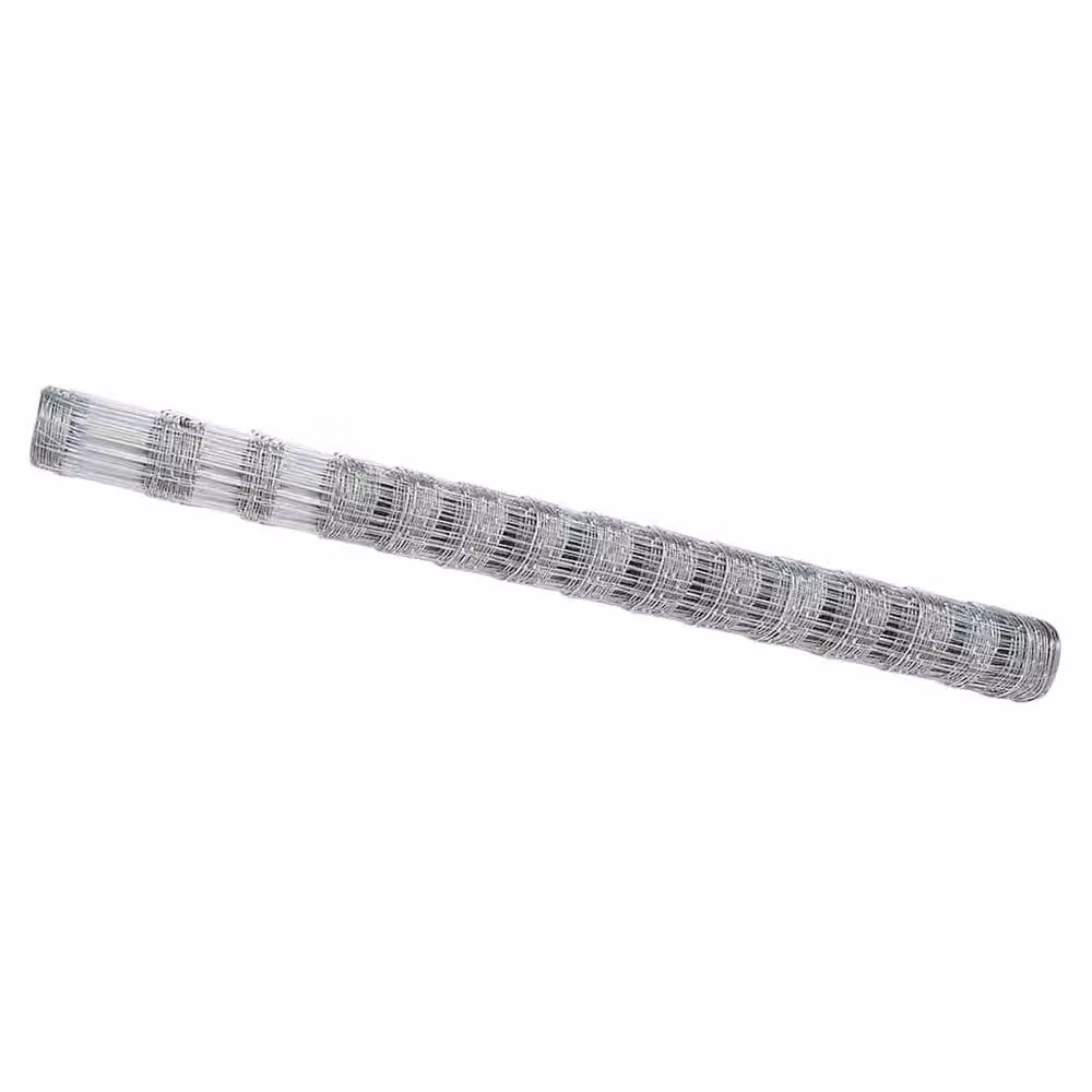 Berkfield Home Modern Field Fence in Silver Galvanised Steel, 1.6 x 50 m – 2