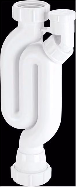 McAlpine X10V 75mm White Plastic Straight Through Anti-Syphon Silentrap Trap