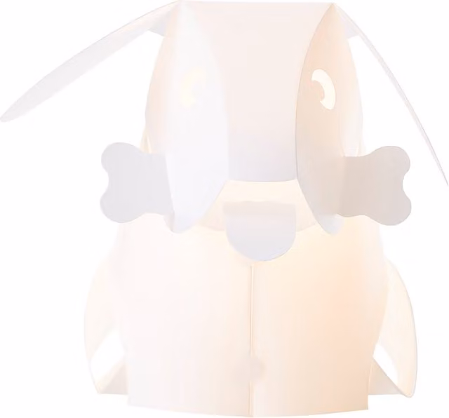 Litecraft Glow Origami Style Table Lamp, White, Height: 38 cm