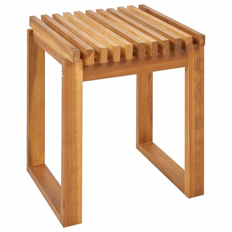 Wyld and Coco Acacia Bistro Table, Brown, W/D: 40 x 40 cm