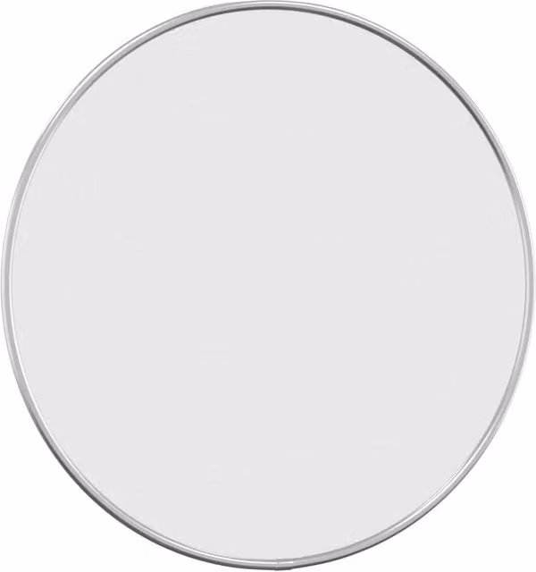 Berkfield Home Round Silver Wall Mirror, Diameter: 40 cm