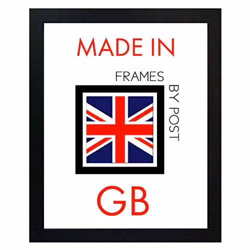 Frames & Mirrors 4U Crown Black Bobbin Wooden Rectangular Picture Frame 18x14 Inch – 4