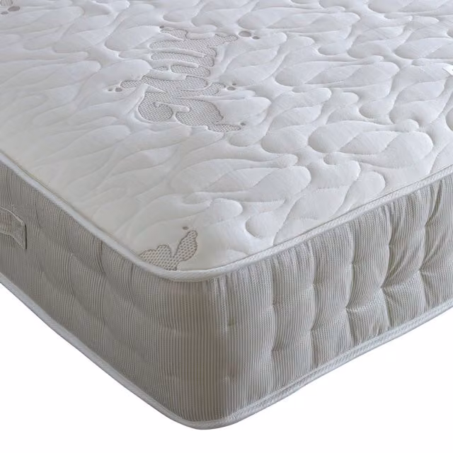 Bedmaster Milk Vitality Hybrid Pocket Sprung Memory Foam Mattress in Beige, W/D/H: 200 x 200 x 25 cm