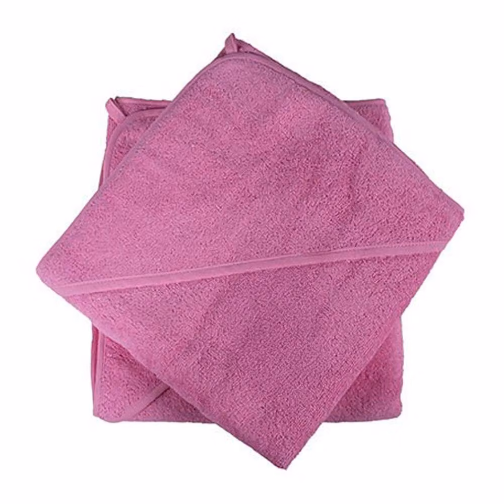 ARTG Babiezz Fluffy Cotton Terry Hooded Towel in Pink – 2