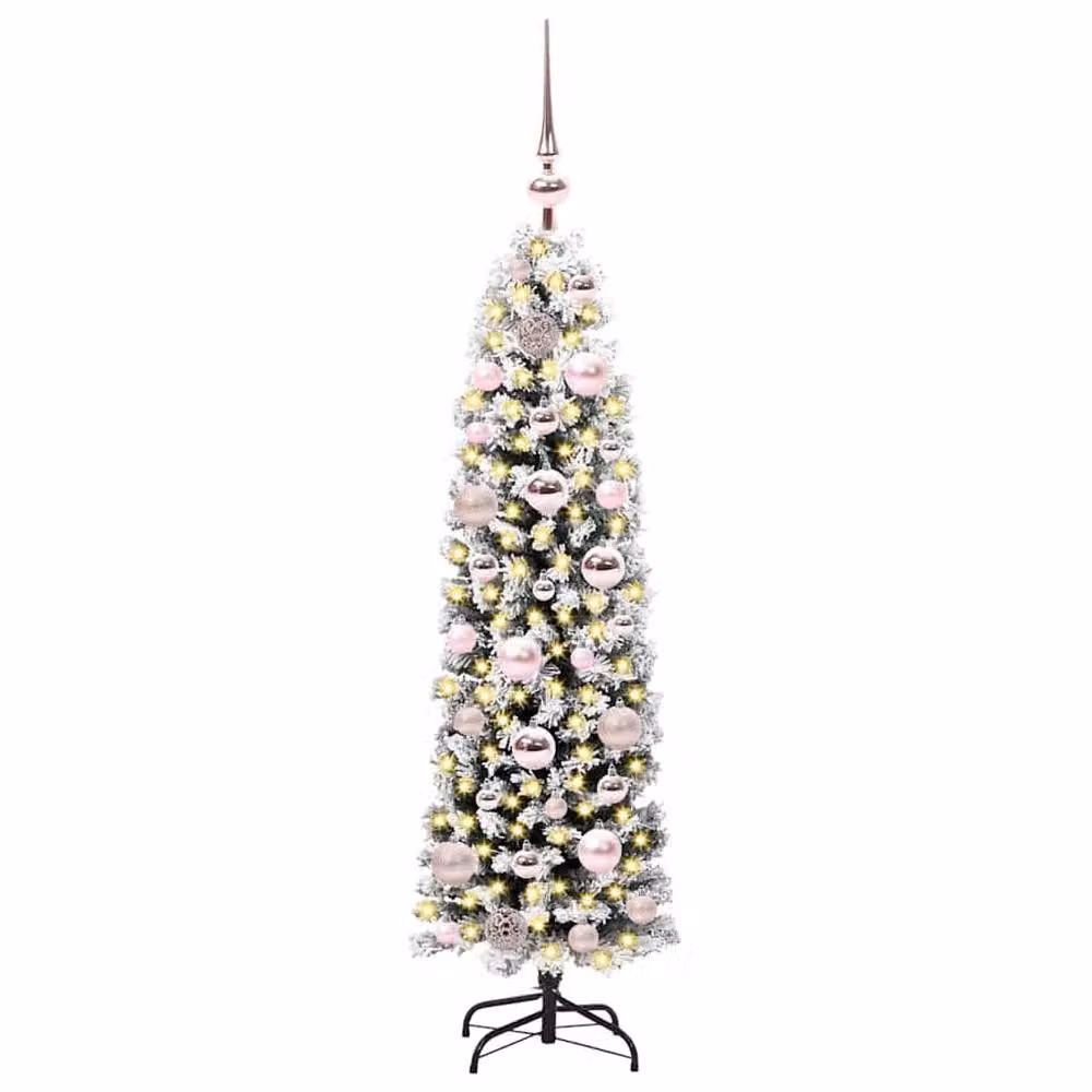 Berkfield Home Artificial Green Christmas Tree with 150 Warm White LEDs and Stand, Height: 120 cm – 3