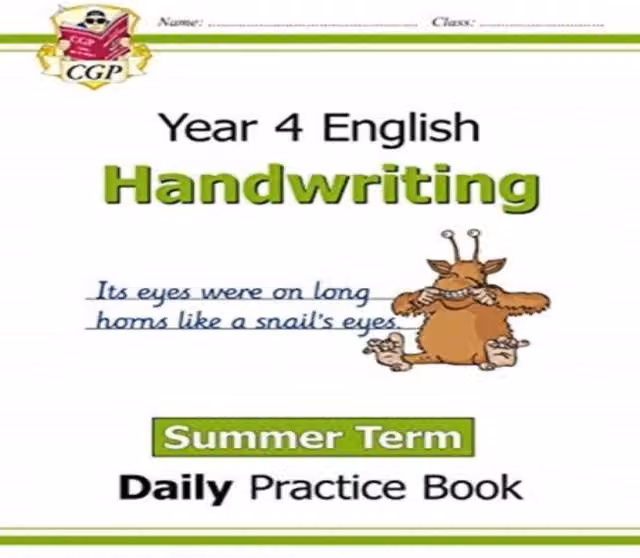 CGP Books KS2 Year 4 Daily Handwriting Practice Book Summer Term Multicolour Paperback