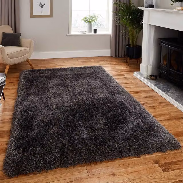 The Rug Shop UK Montana Modern Hand Tufted Grey Area Rug, W: 150 cm, L: 230 cm