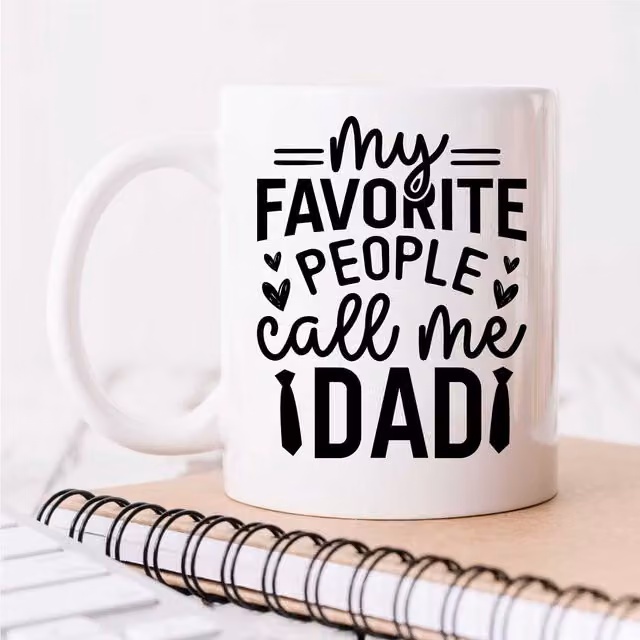 60 Second Makeover Limited My Favourite People Call Me Dad Mug, White – 1