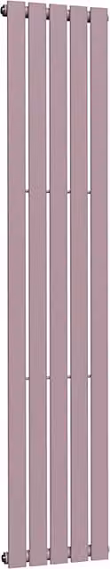 Lux Heat Flat Coloured Vertical Radiator in Lavender Mist, H 180 cm x W 35 cm