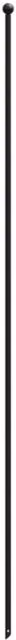 Primrose Black Round Galvanised Steel Metal Mesh Fence Stake and In-Ground Support Post