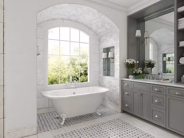 Vente-unique Retro Oval Free-standing Bathtub with Feet in White, W/D/H: 150 x 74 x 61 cm