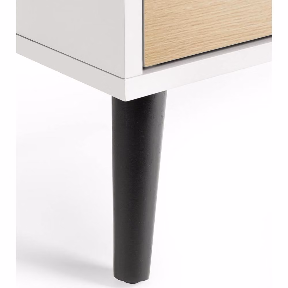 Cheshire Premium Arden 2 Drawer Bedside Unit in White and Oak – 2