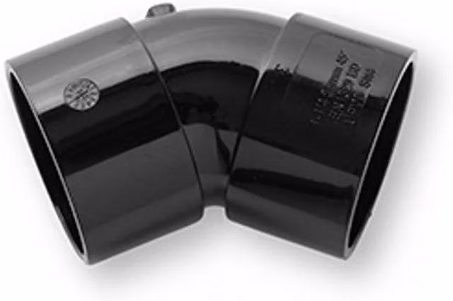 Primaplumb 32mm 45 Degree Obtuse Bend in Black and Grey