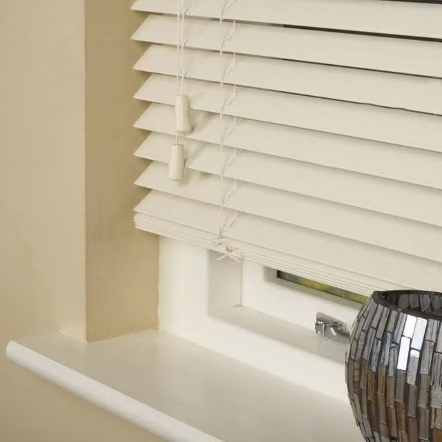 Terrys Made To Measure 35mm Wood Essence Venetian Blind in Beige