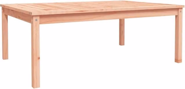 Berkfield Home Rectangular Garden Table in Light Tan Solid Wood, W/D/H: 121 x 82.5 x 45 cm – 1