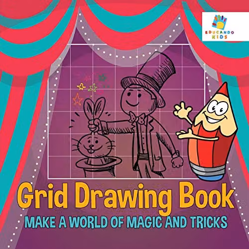 Educando Kids Grid Drawing Book Make A World of Magic and Tricks, Multicolour