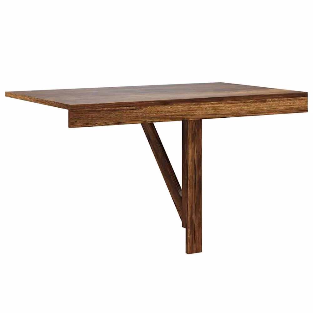 Berkfield Home Folding Wall Table in Smoked Oak Brown, W/D/H: 100 x 60 x 56 cm – 6