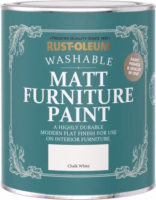 Rust-Oleum Matt Water-Based Furniture Paint in White