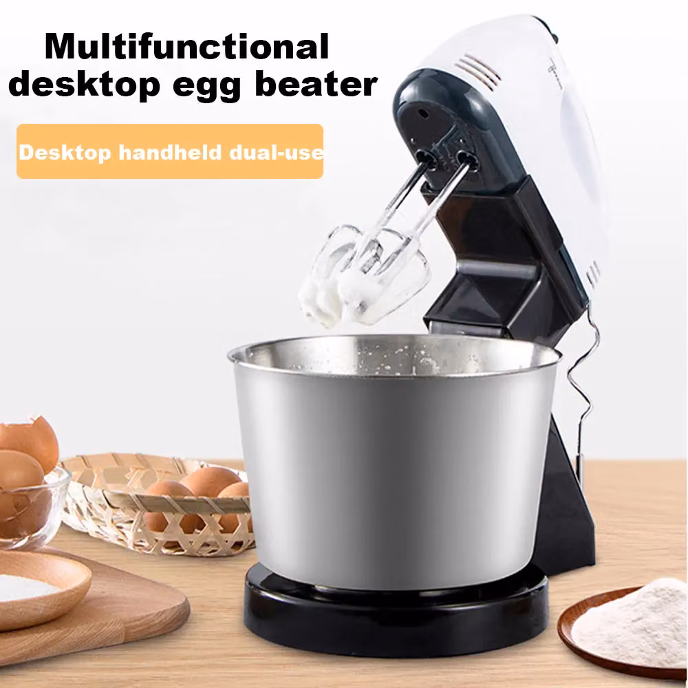 VOGREX 7 Speed Electric Stand Mixer with Multi Bowl and Dough Beater, White – 3