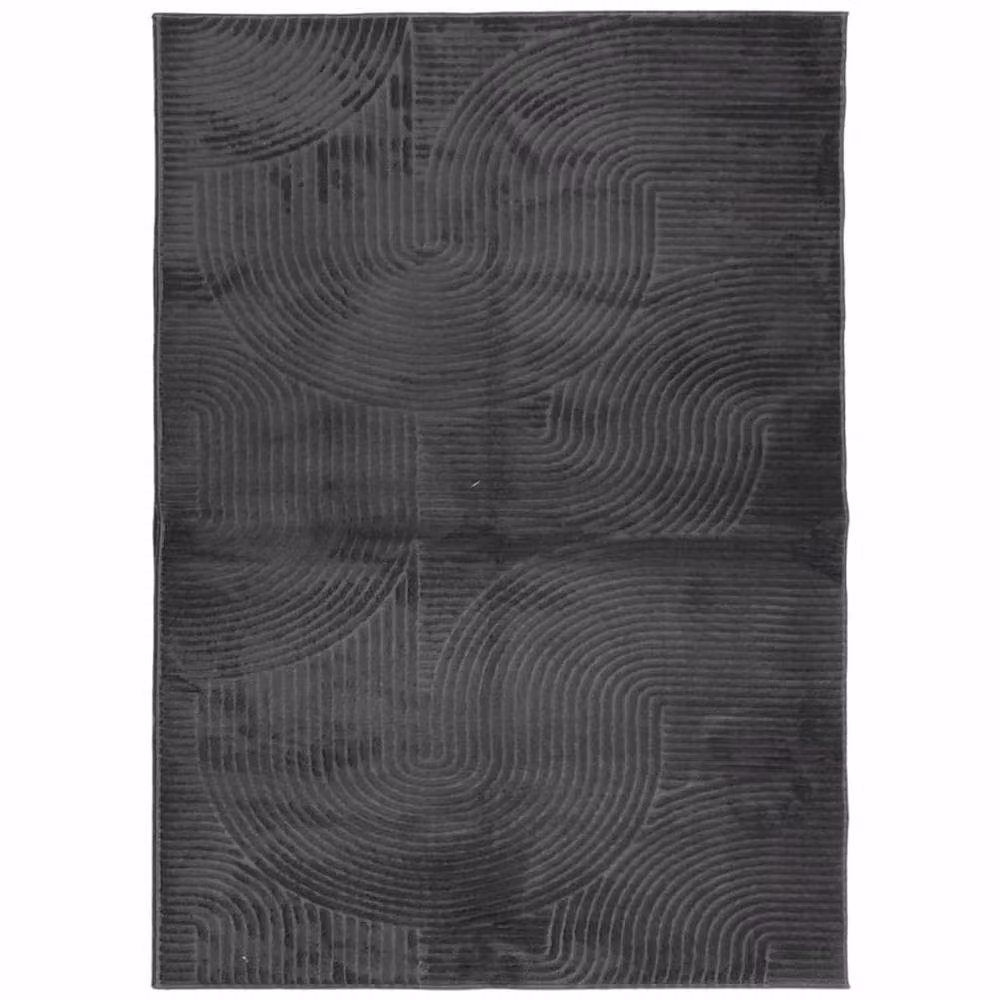 Berkfield Home IZA Short Pile Scandinavian Style Rug in Anthracite, W: 240 cm, D: 340 cm – 3