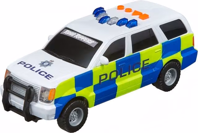Nikko Rush and Rescue Police SUV Battery Operated Toy Vehicle in White